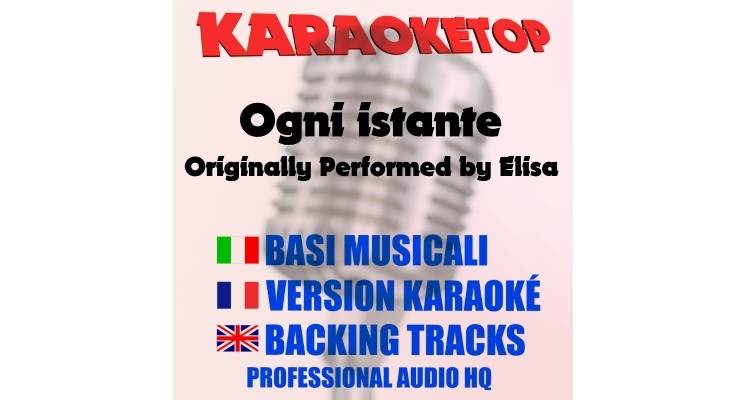 Elisa - Ogni istante (karaoke, backing track)