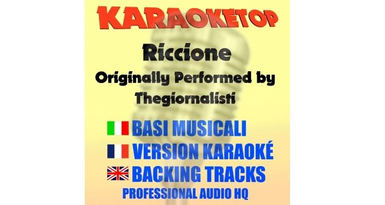 Riccione - Thegiornalisti (karaoke, backing track)