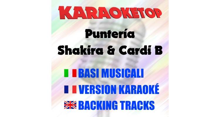 Puntería - Shakira & Cardi B (karaoke, backing track)